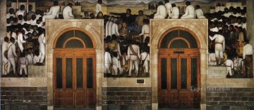 Diego Rivera Painting - la fiesta del reparto de tierras 1924 Diego Rivera